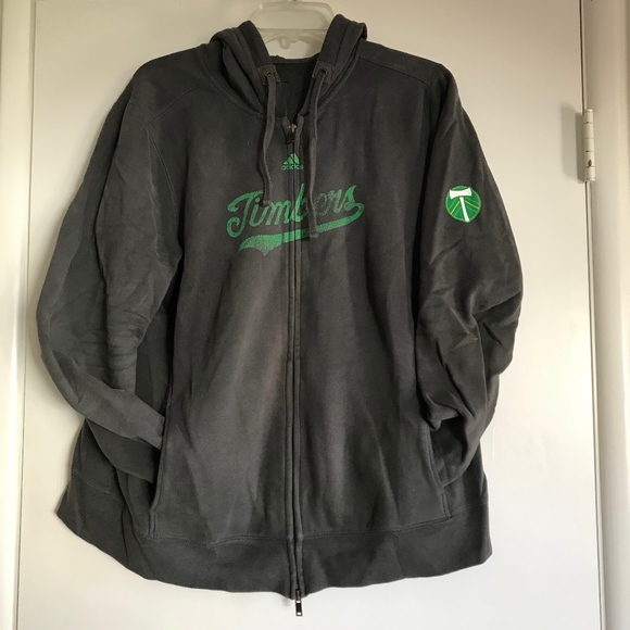 adidas Tops - Adidas Portland Timbers Full Zip Retro Style 2XL
